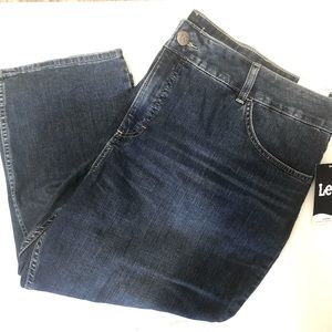 Lee Women Capri Mid-Rise Regular Fit Premium Stretch Denim Jeans Pants